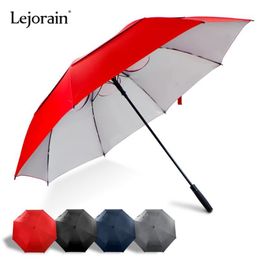 Umbrellas Golf Umbrella Long Handle Uv Sun Protection Storm Wind Resistant Windproof Big Man Red Black Colour Large2917