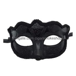 Party Masks Venetian Masquerade Mask By Mardi Gras Man - Half-Face Y Woman Dance For Halloween Christmas Drop Delivery Home Garden Fes Dhbl9