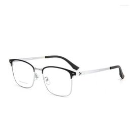 Sunglasses Frames 54mm Full Frame Optical Men's Titanium Alloy Glasses Legs IP Electroplating 6140