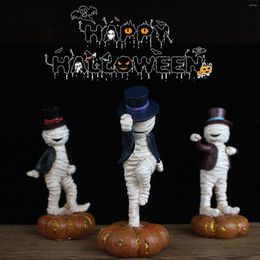 Garden Decorations Home Pumpkin Figurines Statue Unisex Dancing Doll Mummy Resin Craft Kids Toy