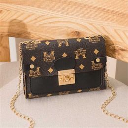 Ladies floral small square fresh and sweet live streaming shoulder chain bag code11