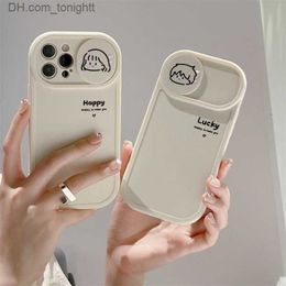 Cell Phone Cases Boys and girls' avatar suitable for iPhone 14 ProMax 13 phone case 12 push window Q230915