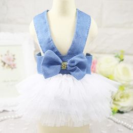 Dog Apparel Summer Dresses Pet Puppy Clothes Cat Princess For Small Party Wedding Skirts