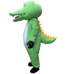 Super Cute Crocodile Alligator Mascot Adult Costume Custom fancy costume Cartoon theme fancy dress Ad Apparel