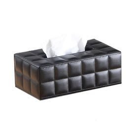 Tissue Boxes Napkins PU Box Rectangle Paper Towel Holder Desktop Napkin Storage Container Kitchen Tray For Home Office 230915