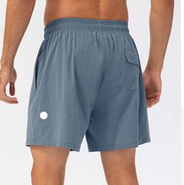 Gym shorts LL lemons Men Yoga Sports Short Quick Dry Shorts With Back Pocket Mobile Phone Casual Running Gym Jogger Pant lu-lu