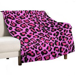 Blankets Pink Leopard Print Throw Blanket Multi-Purpose Nap Baby