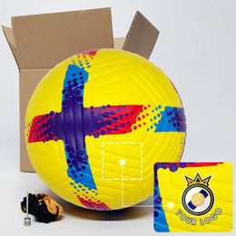 Balls Size 4 Custom Soccer Ball Your Team Football Balls PU Seamless Match Training Ball Personalised Gift 230915