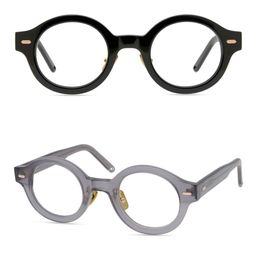 Men Optical Frames Glasses Brand Women Retro Round Eyeglasses Frames Vintage Plank Spectacle Frame Myopia Glasses Black Eyewear Wi2312