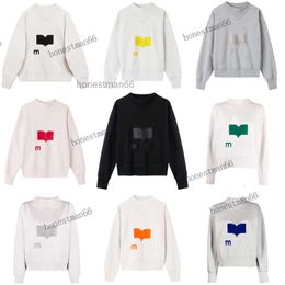 Sweatshirt 23AW Fashion Hoodies Letter Printing Triangle Neck Casual Pullover Sportshirt New isabels marants Women Loose women Designer Sweater ISABELS MARANTS