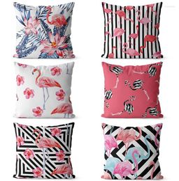 Pillow Unusual Modern Design Bird Flower Square Throw Pillow/almofadas Case 43 53 Teen Vintage Black Red Blue Cover Home Decore