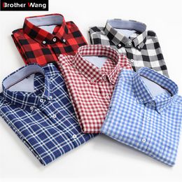 Plus Size Men Shirts 10XL 9XL 8XL 7XL 6XL 5XL Summer New Classic Style 100% Cotton Plaid Short-sleeved Shirt Male Brand Clothes259D