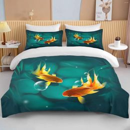 Bedding Sets 10 Sizes Cute Goldfish Set Custom Kids Boys Teens Video Game Duvet Cover For Youth Controller Bedspread