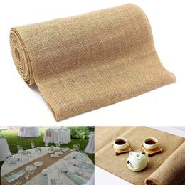 Fashion Burlap Table Runner Wedding Party Supplies Chair Table Decorations Accessories313h