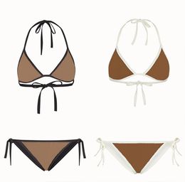 Classics Letter Bikini Set Designer Two Pieces Bikinis 2024 Halter Sexy Padded Push Up Swimsuit XL Fashion Swimwear Women Bathing Suits Biquinis With Tags In Stock