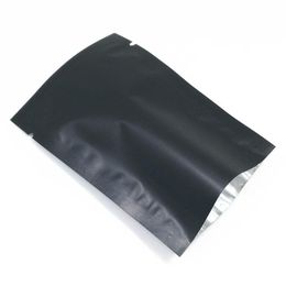 Matte Black 10x15 cm 100pcs Lot Open Top Aluminium Foil Vacuum Packing Pouch for Bake Product Heat Sealed Mylar Foil Vacuum Food St260g