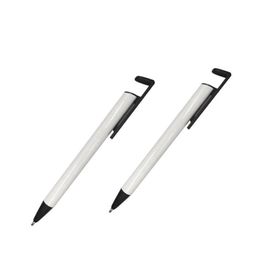 Ballpoint Pens Wholesale Pen For Sublimation Blank Ballpen Shrink Warp Phone Stand Promotion School Office Writing Supplies Drop Del Dhwui