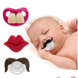 Pacifiers 1Pcs Lips Nipple Sile Soother Pacifier Baby Kiss Infant Toddler Funny Mouth Gifts Drop Delivery Kids Maternity Feeding Dhonv