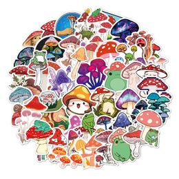 New Waterproof 10 30 50PCS Cartoon Mushroom Plant Graffiti Stickers Decals Phone Bike Skateboard Laptop Scrapbook Diary Cute Stick242c