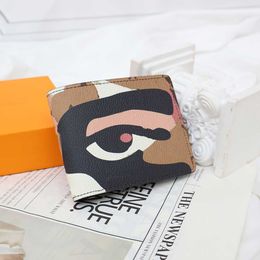 Men designer wallet women luxury card holder high quality Yayoi Kusama canvas wallets French fashion Credit cardholder money clip M82573 pocket