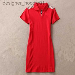 Basic Casual Dresses Womens Designers Casual Dresses Summer Dress Fashion 100% Cotton Shirt Clothing A-Line Skirt Fresh Sweet multiple colour Asian size L230916