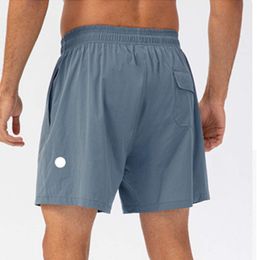 designer LL lemons Men Yoga Sports Short Quick Dry Shorts With Back Pocket Mobile Phone Casual Running Gym Jogger Pant lu-lu new