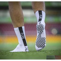 Sports Socks Anti-Slip Football Men Women Non-Slip Soccer Basketball Tennis Sport Grip Cycling Riding Sock Drop Delivery Outdoors At Dhsz5