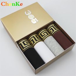 ChenKe Men Cotton Boxer Shorts Men Widening Gold Belt Heathy Underwear Brand Mens Boxers Male Panties 7 Colors Y19042302249h