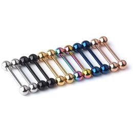Tongue Rings Stainless Steel Internally Threaded Nipple Shield Barbell Ring Bar Body Piercing Retainer 14G Drop Delivery Jewe Dhgarden Dhvbs
