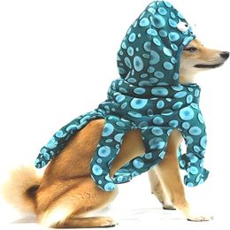 Dog Apparel Octopus Costume Pet Halloween Outfit Small Dogs Hat Cape Costumes 230915