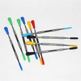 hot sale Wax dabbers Dabbing tool with silicone tips 120mm dabber wax tool Stainless Steel Pipe Cleaning Tool wholesale