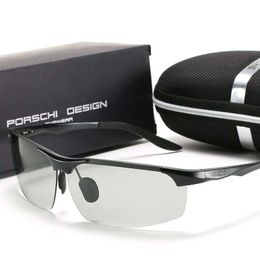 German technology Polarised sunglasses man day and night sunglasses driver driving fishing glasses color-changing glasses