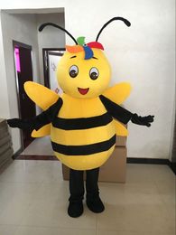 Bee Hornet Mascot Costume Yellow Bee Mascot Adult Character Costume Apparel Wasp Bee Mascot Costume for Halloween Party