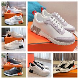 Mens designer shoe Sports Casual shoes Travel fashion white men Flat SHoes lace-up Leather sneaker cloth gym Trainers platform lady sneakers size 38-40-41 With box
