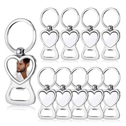 Hooks & Rails 20 Pcs Blank Keychain Sublimation Metal Bottle Opener Key Ring Heat Transfer Keychain 10 A B237F