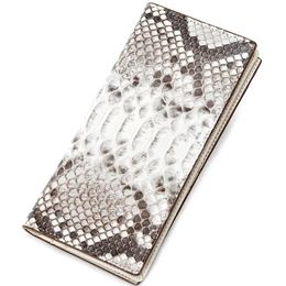 Womens Wallets Handbag Fashon Snakeskin Lady Long Purse Real Leather Large Capacity282q