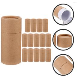 Storage Bottles 15 Pcs Essential Oil Bottle Paper Tube Box Tea Holder Gift Vessels Cardboard Packaging Face Mounting Container