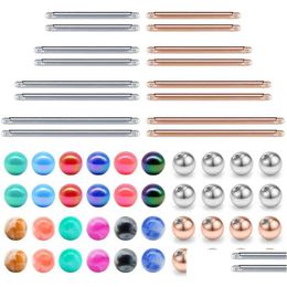 Tongue Rings Nipple Ring Industrial Body Replacement Bar And Balls For Straight Barbell Piercing Jewelry Drop Delivery Dhgarden Dhg7E