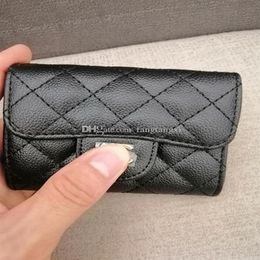 Storage Bags Women's Fashion Card Holders Leather Lambskin Quilted Flap Mini Wallets Female Purses Card Holder Coin Pouch bag220h