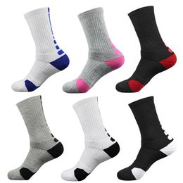 2017 Pure cotton brand sports elite stripe long Coolmax male compression compression thick bottom towel socks298n