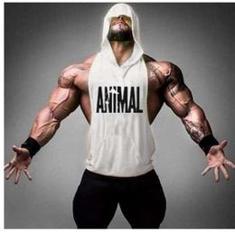 New Brand Animal Fitness Stringer Hoodies Muscle Shirt Bodybuilding Clothing Gyms Tank Top Mens Sporting Sleeveless T shirts2843