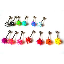 Tongue Rings Ring Piercing Sile Koosh Ball 100Pcs/Lot Promotional Gift Mixed Color Drop Delivery Jewelry Body Dhgarden Dhptt