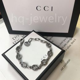 925 Sterling Silver Bracelet Unisex Designer Bracelets Luxury Cool Boy G Fashion Mens Women Men Chain Gift Couple Bracelets D21091333f