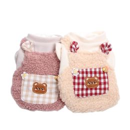 Dog Apparel Dogs and Cats Winter Coat Tutu Big Pocket Design Female Pet Puppy Warm Outfit 230915