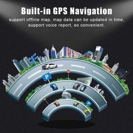 Android 9 0 9 5 HD 1080P 12V Automatic Rotating Car MP5 Player 1 16G IPS Touch Screen Built-in GPS Navigation Auto Accessori1822