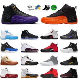 High OG Men 12 Basketball Shoes 12s Outdoor Field Purple Brilliant Orange Red Taxi Stealth Floral Utility Black White Designer Big Size 13 Sneakers Sports