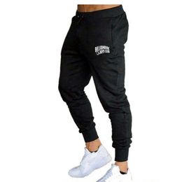 2021mens joggers Gyms Pants Casual Elastic Muscle cotton Men s Fitness Workout skinny Sweatpants Trousers Jogger Bodybuilding clot256I