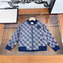 designer Autumn Coats for baby fashion Kids Jacket Size 100-150 CM Letter grid full print design overcoat for boys Sep15