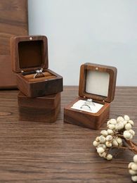 Gift Wrap Custom Wedding Ring Box Jewelry Wood Box-Engraved Anniversary For Couple Mother Day Dish Storage