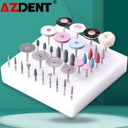 Other Oral Hygiene 1BoxTotal 35PcsBox Azdent Dental Lab Polishing Kit Ceramic Porcelain Grinding Dentist Tool 230915